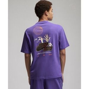 Nike Air Jordan Jumpman 85 T-Shirt Adult L Purple Short Sleeve Michael Jordan